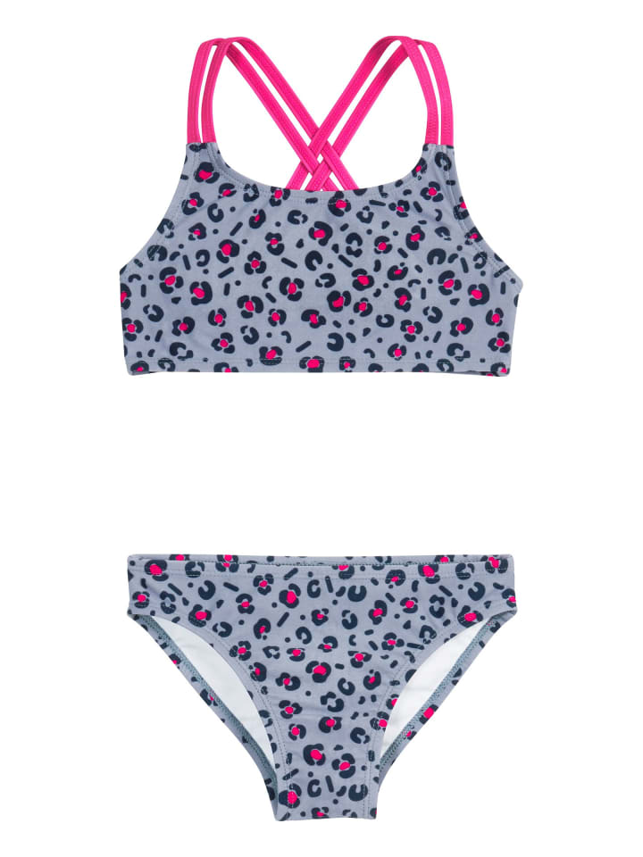 Playshoes UV-Schutz Bikini Leo-Print in Grau günstig kaufen