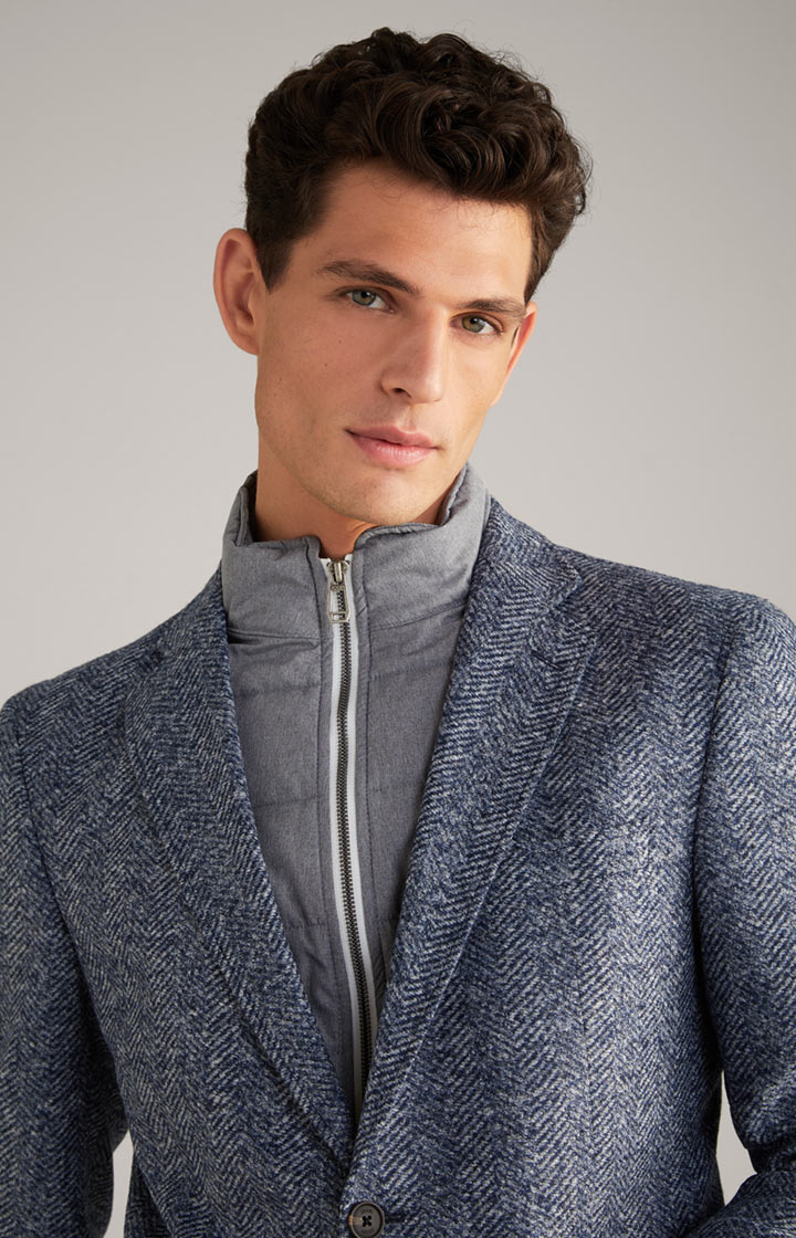 Sakko Hecton in Blau/Weiß meliert