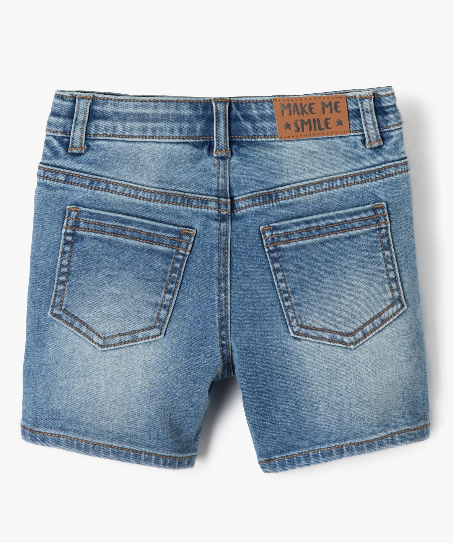 Short bébé Garçon en jean délavé denim | GEMO