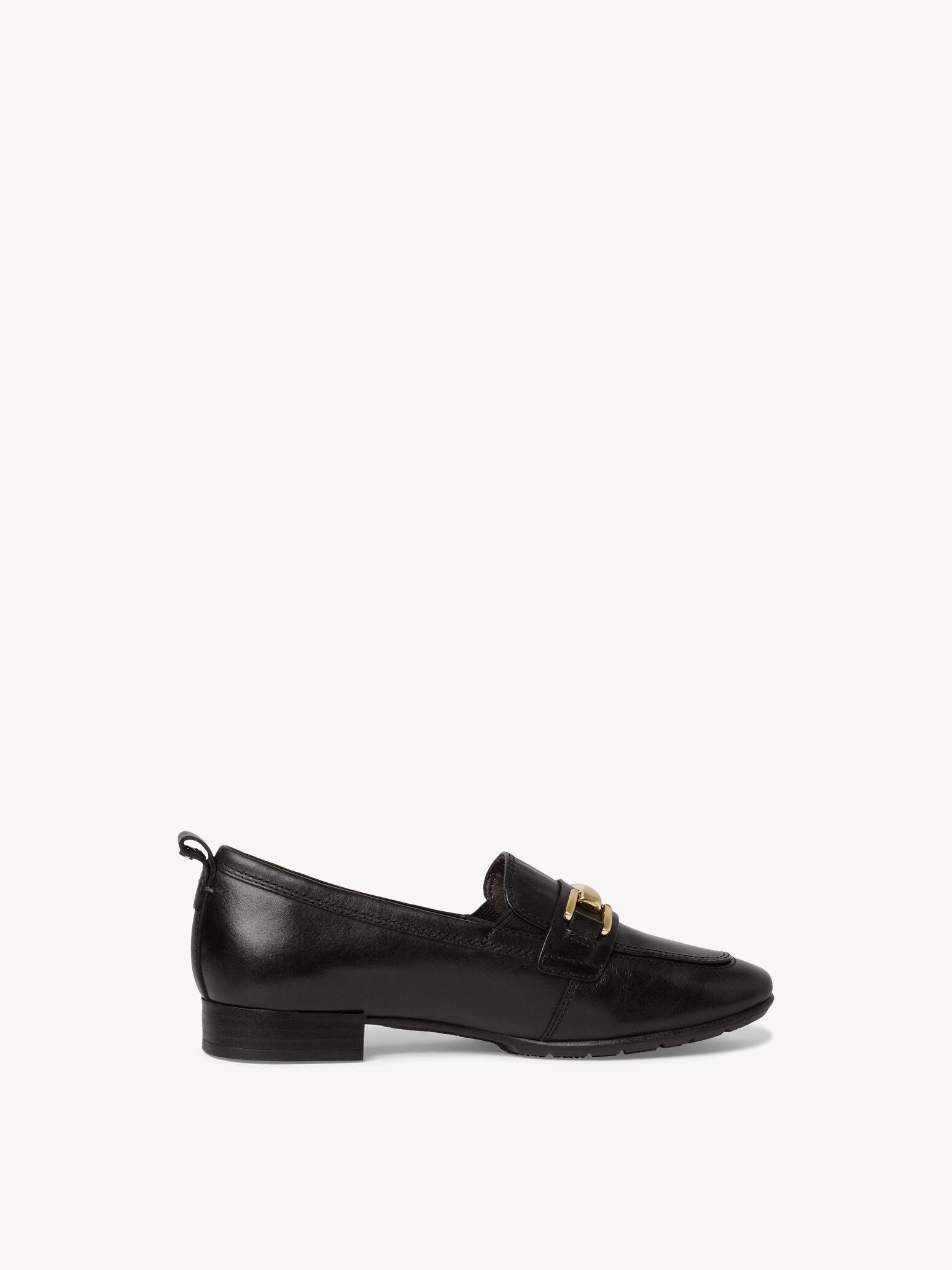 Slipper en cuir - noir