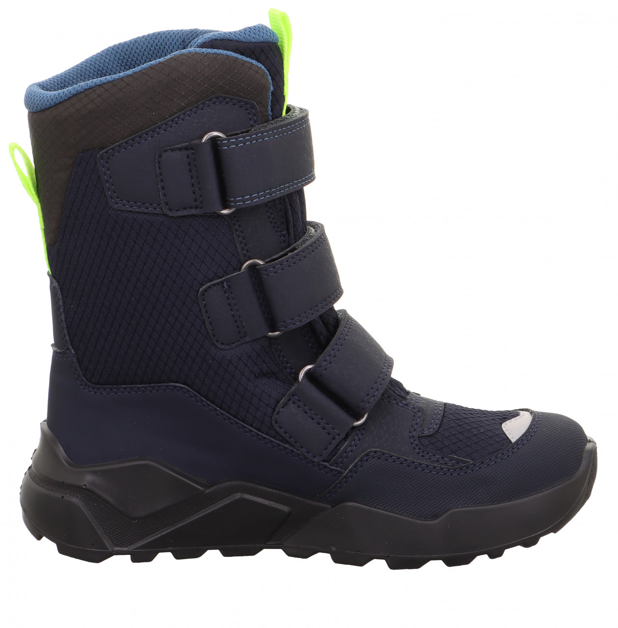 ROCKET - Blau/Gelb Stiefel mit Klettverschluss