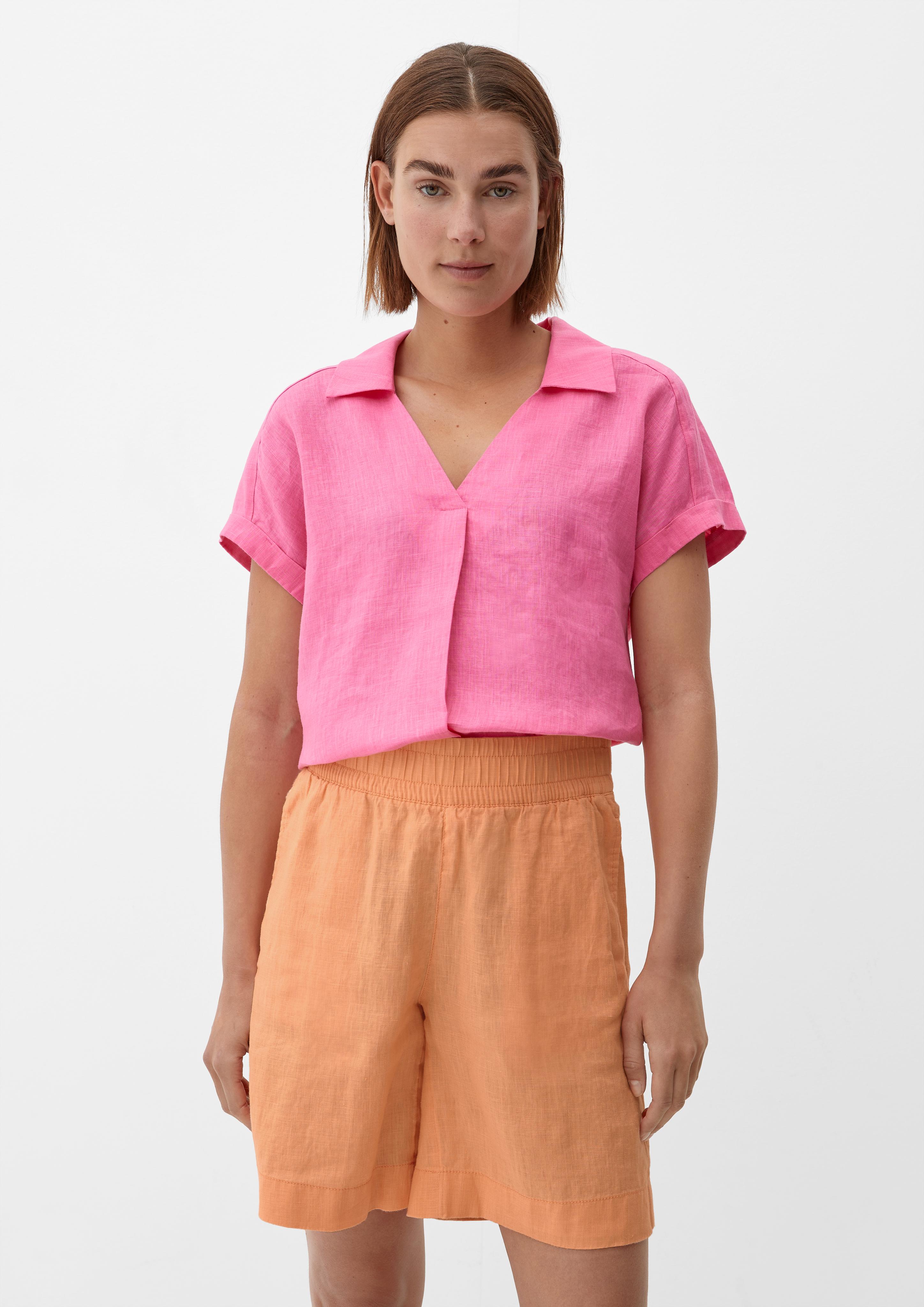Wide Leg: Shorts aus Leinen  2130965-2115