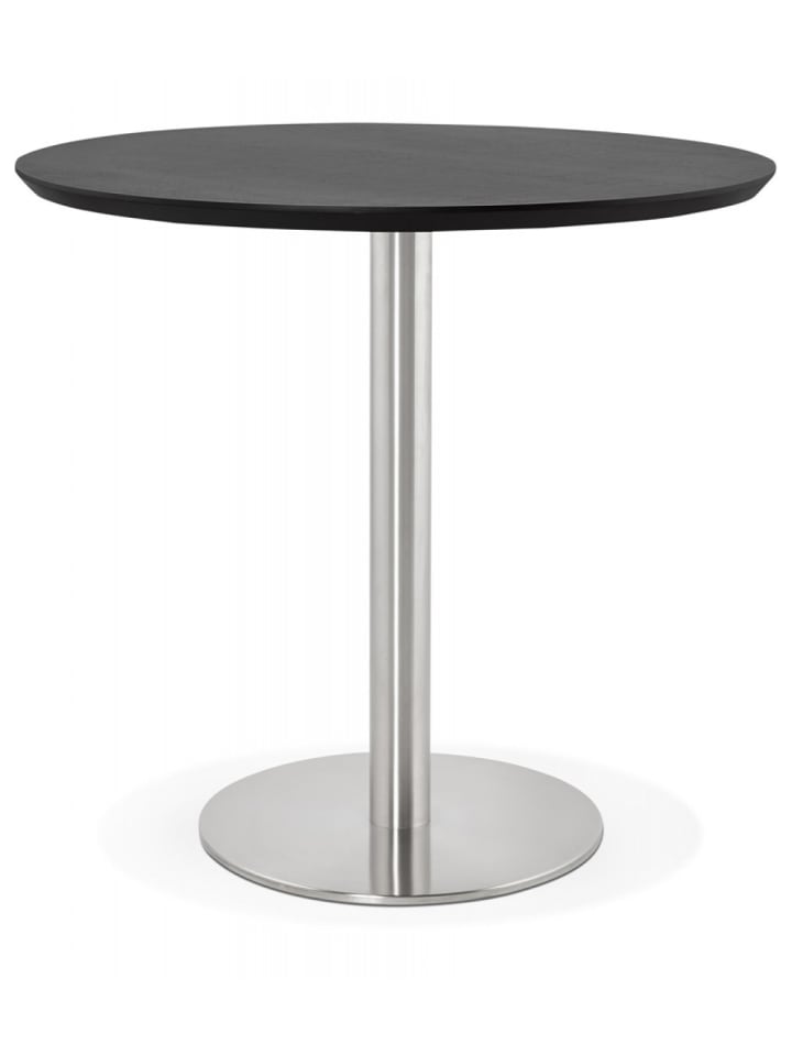 KADIMA DESIGN Esstisch Rund 90 cm Holz Metall | Industrial Stil in Schwarz günstig kaufen onesize