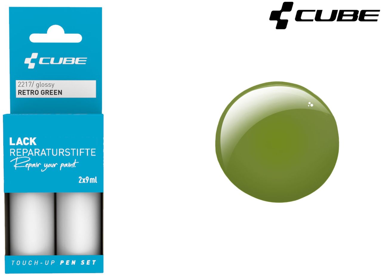 Cube Lackreparaturstift Set RETRO GREEN kaufen | Bike-Discount