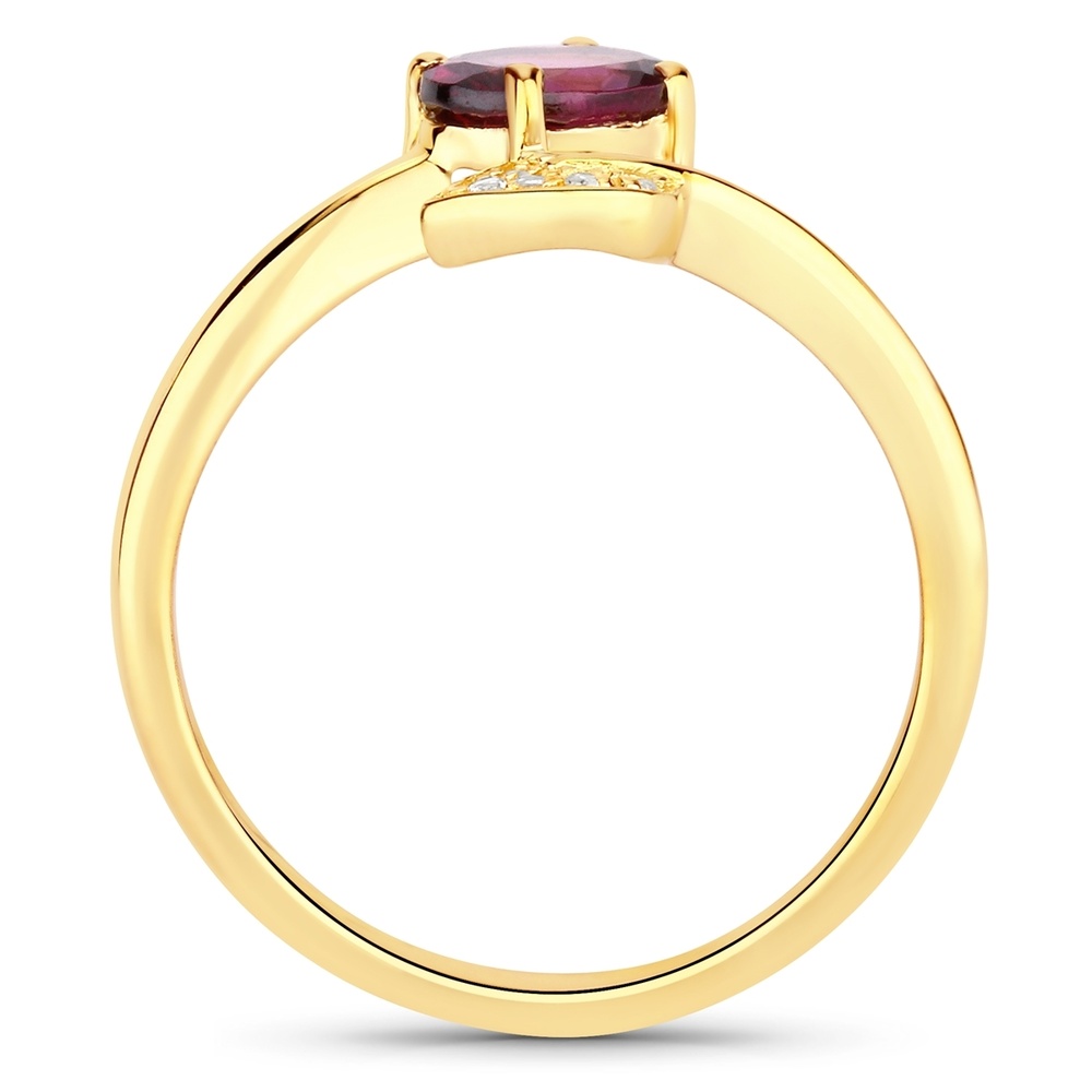 Rafaela Donata Bague Argent sterling Rhodolite en Or jaune Bague