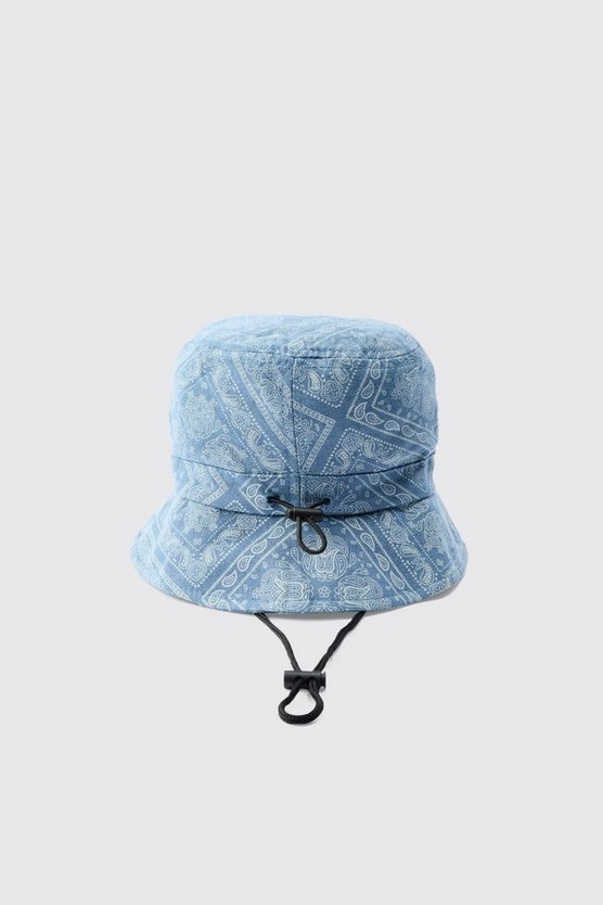 Blauer Bandana Denim-Hut