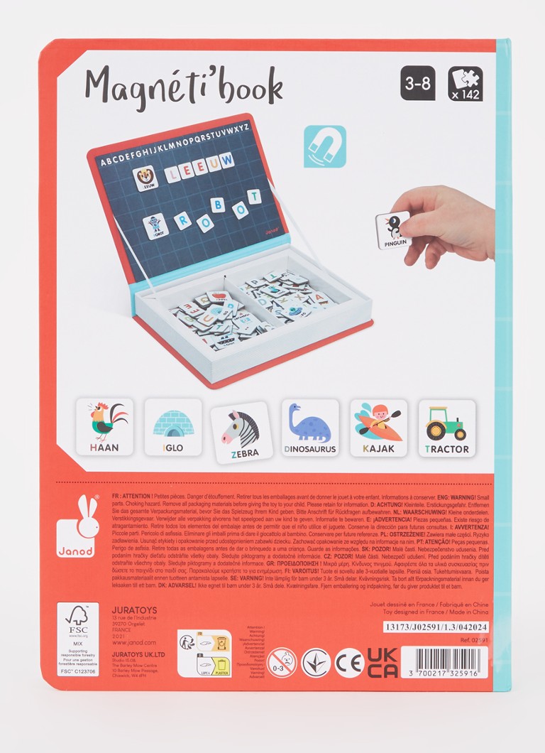 Carte magnetică Janod - alfabet olandez