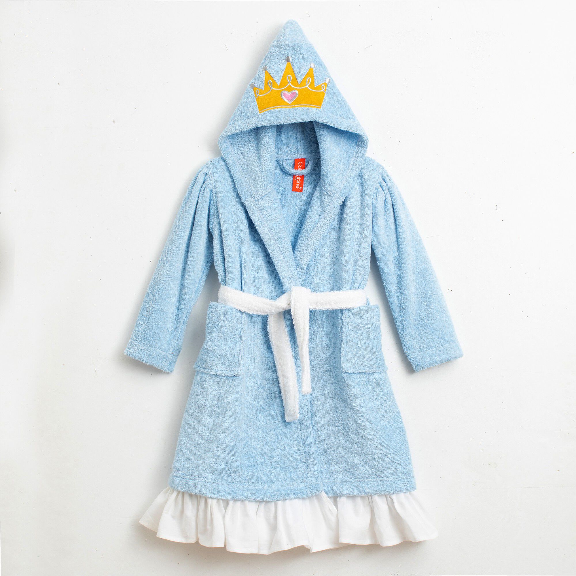Peignoir de bain déguisement enfant princesse éponge coton
