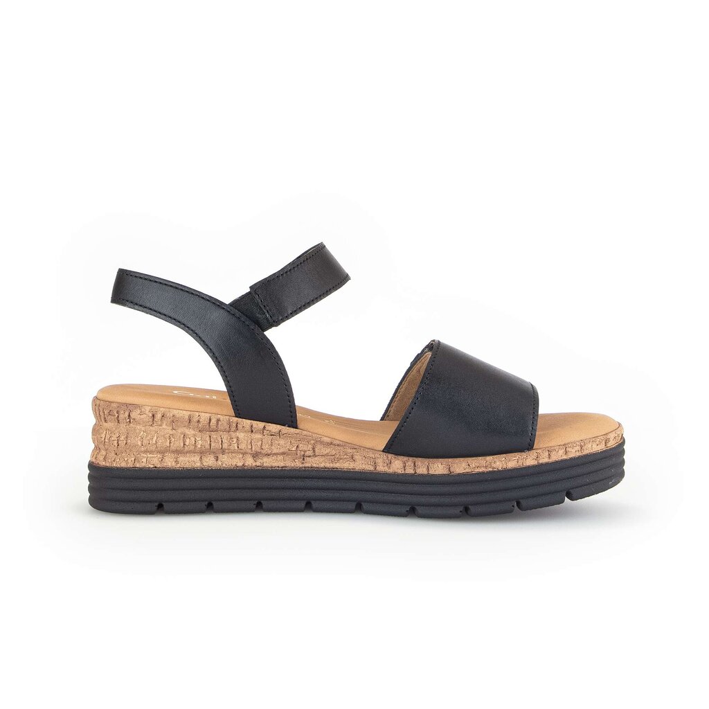 Gabor comfort Keilsandalette schwarz
