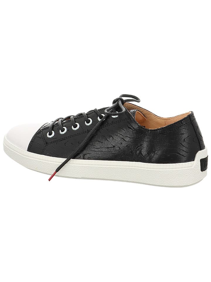 Think! Leder-Sneakers in Schwarz günstig kaufen