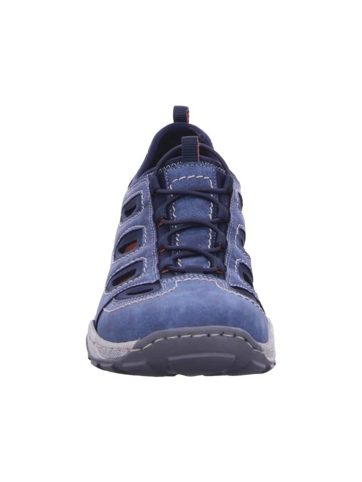 rieker Slipper Gelocht in blau günstig kaufen