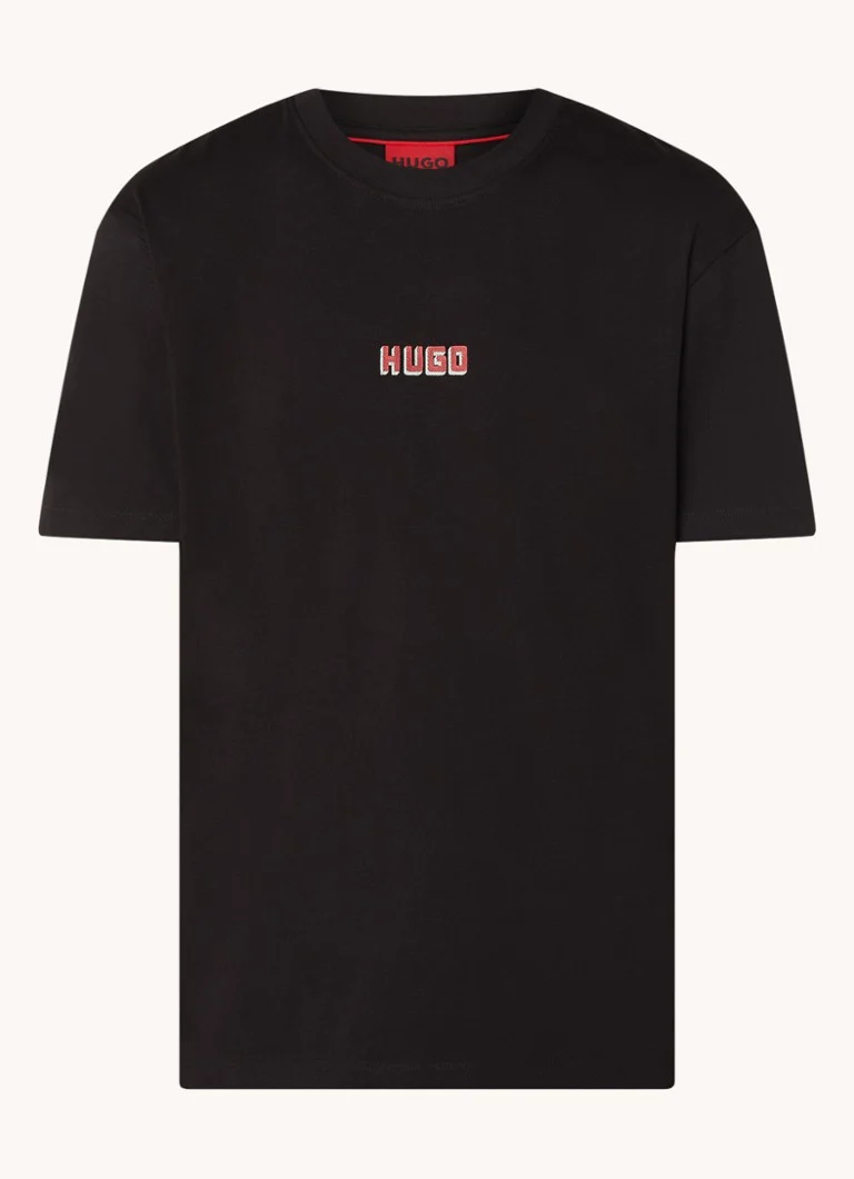 Koszulka HUGO BOSS Diqitee z logo i nadrukiem na plecach.