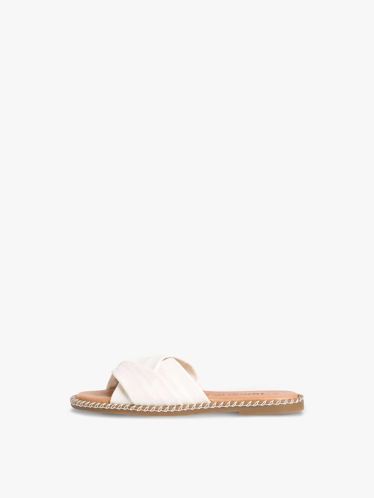 Mule en cuir - blanc