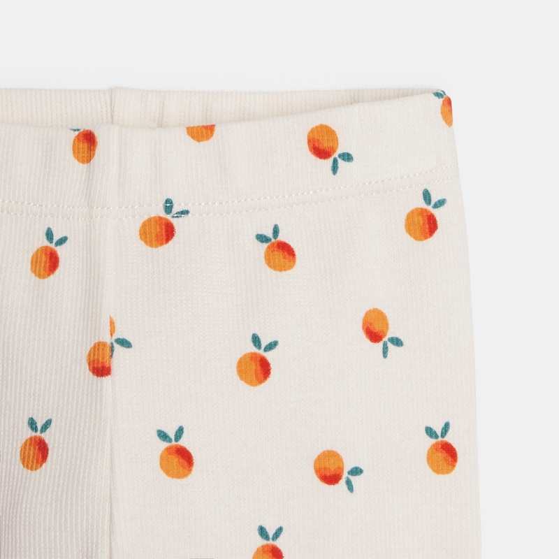 Legging bébé fille à imprimés oranges Catimini