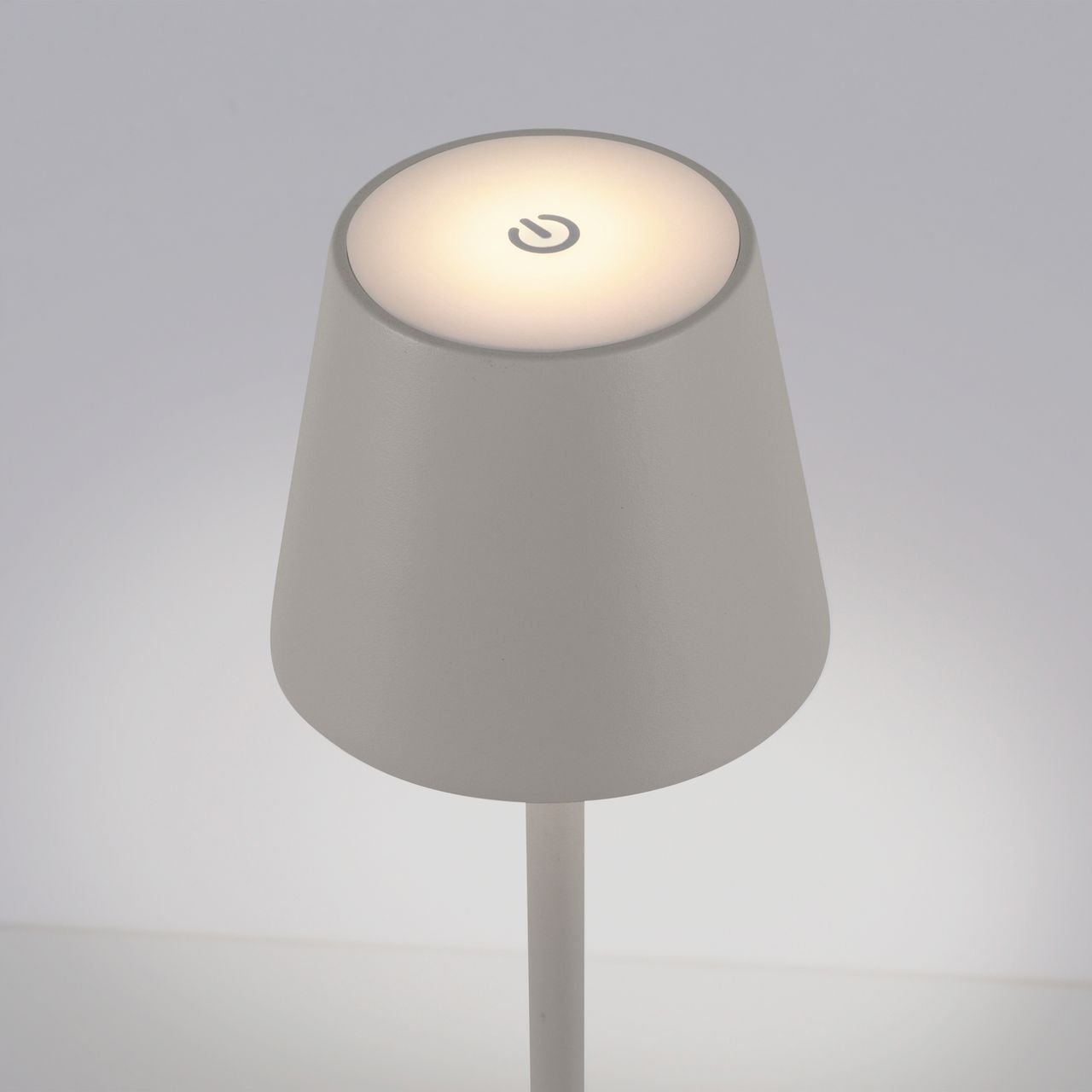 JUST LIGHT Akku-Stehleuchte EURIA, 1x LED-Board/2,50Watt/3000Kelvin, IP54, Greige