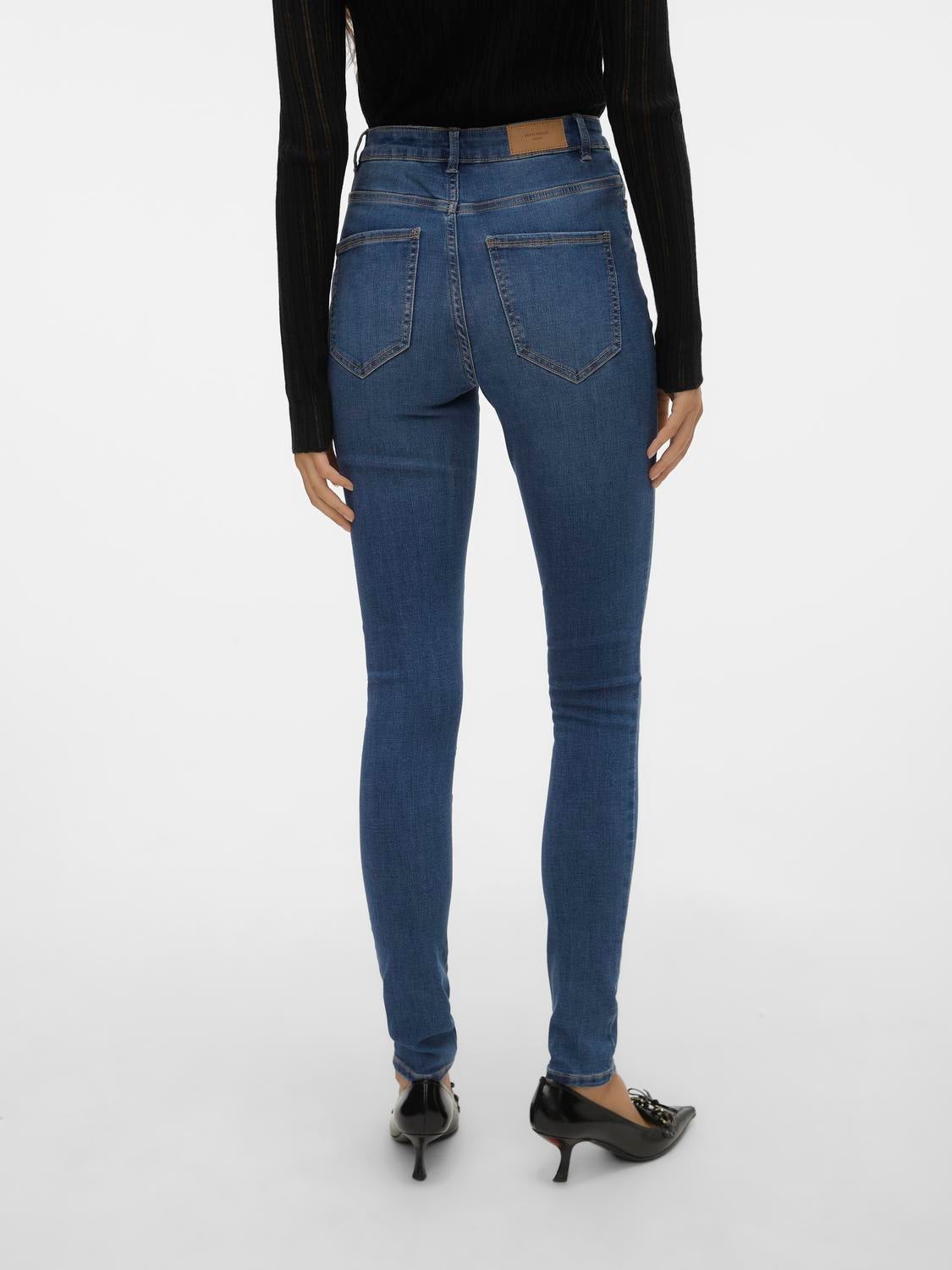 VMSOPHIA Hohe Taille Skinny Fit Jeans