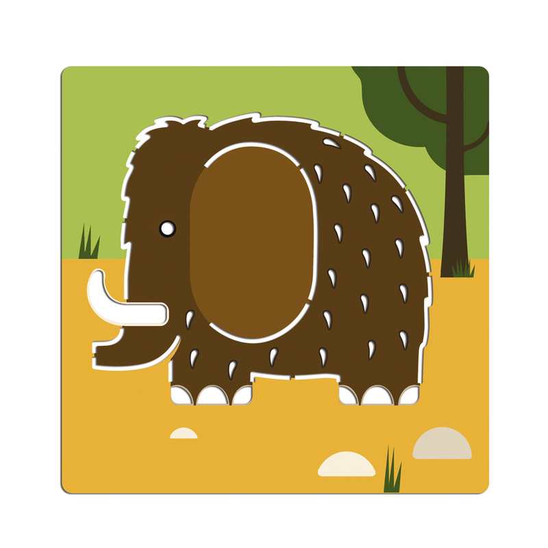 5 pochoirs dinosaures Djeco