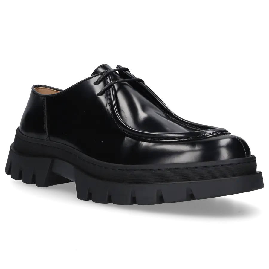 Henderson - Schnürschuhe 82242 Kalbsleder - schwarz