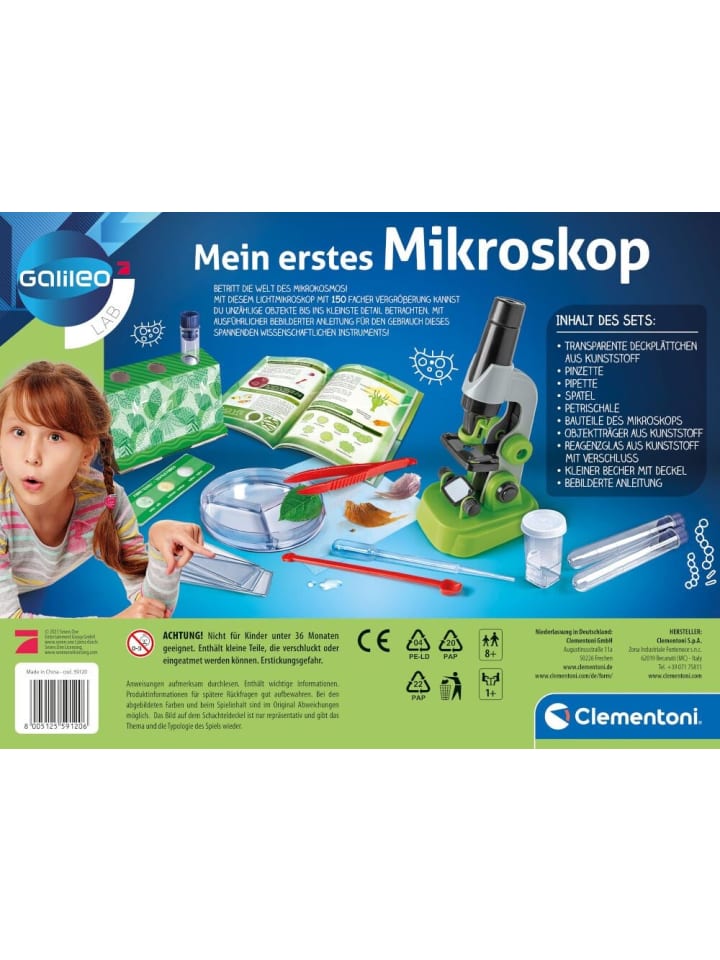 Clementoni Mein erstes Mikroskop - ab 8 Jahre günstig kaufen onesize