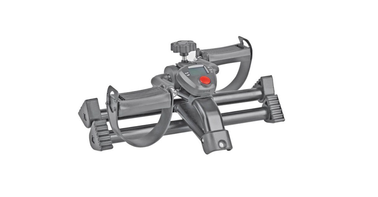 servocare Heimtrainer Pedal Stepper Beintrainer mit elektronischem Pedometer (1-tlg., gesundheitsfördernd, Belastete Beine, Durchblutungsförderung), Effektives Training zu Hause, Muskelpumpe aktivieren