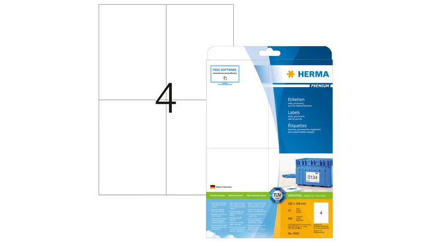 HERMA Premium Etiketten 105x148mm