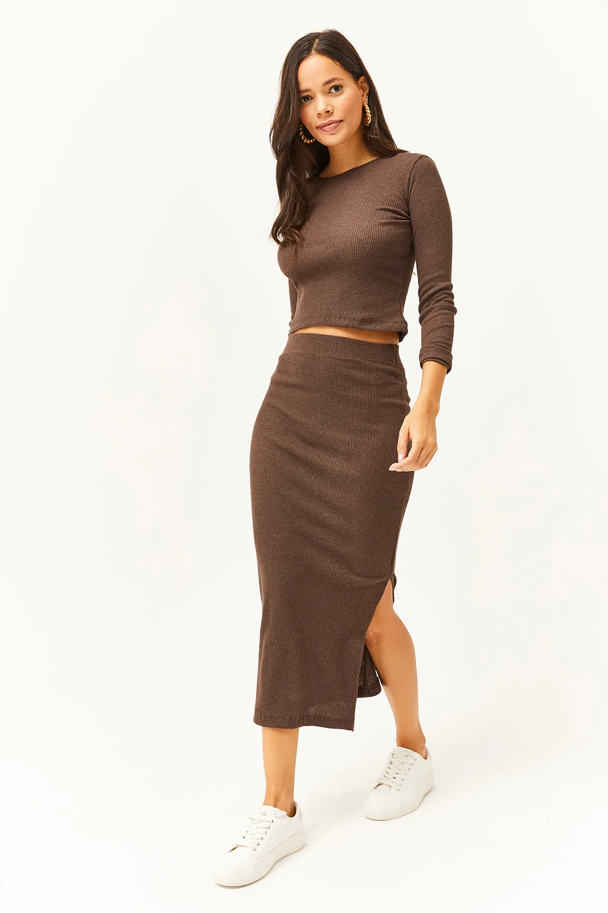 Olalook  Zweiteiler - Braun - Regular Fit