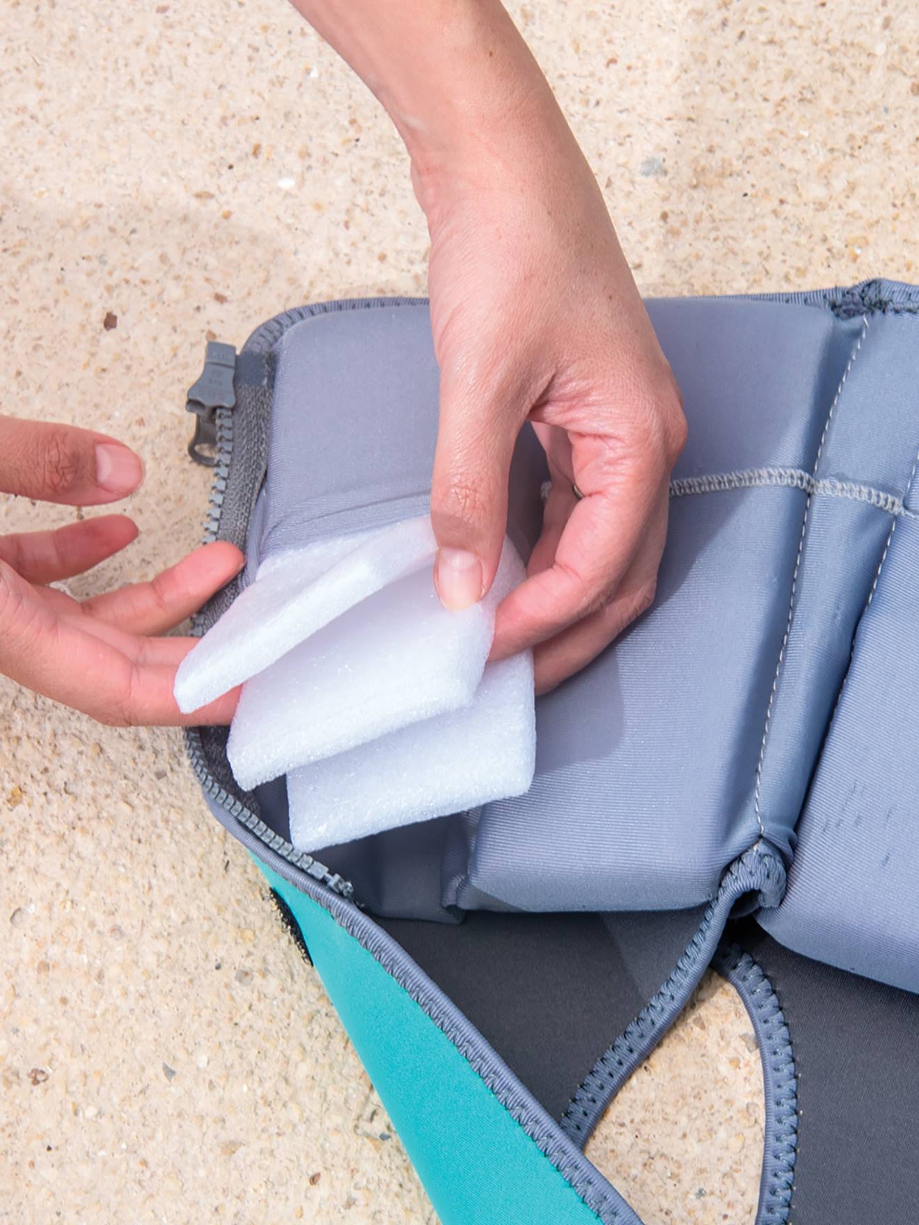 Bbluv Mitwachsende Kinder Neopren-Schwimmweste NÄJ Bblüv - grau