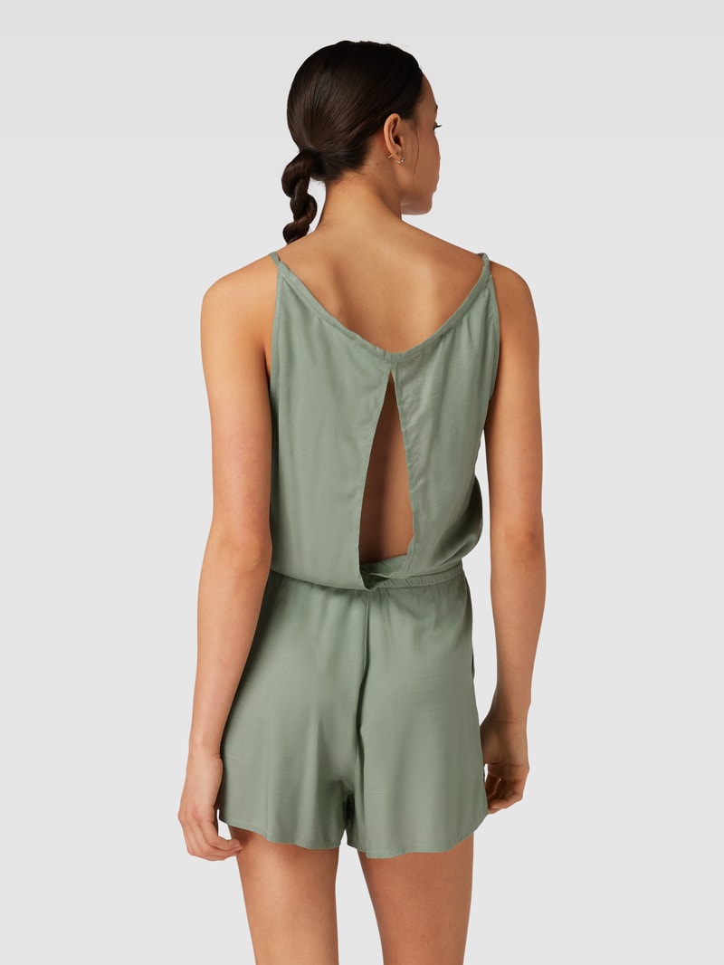 Playsuit mit Schlüsselloch-Ausschnitt Modell 'LEINA' in khaki