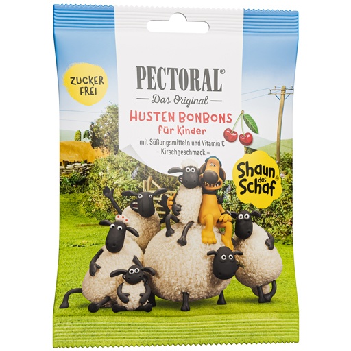 PECTORAL für Kinder Shaun das Schaf Beutel  57 g  Bonbons