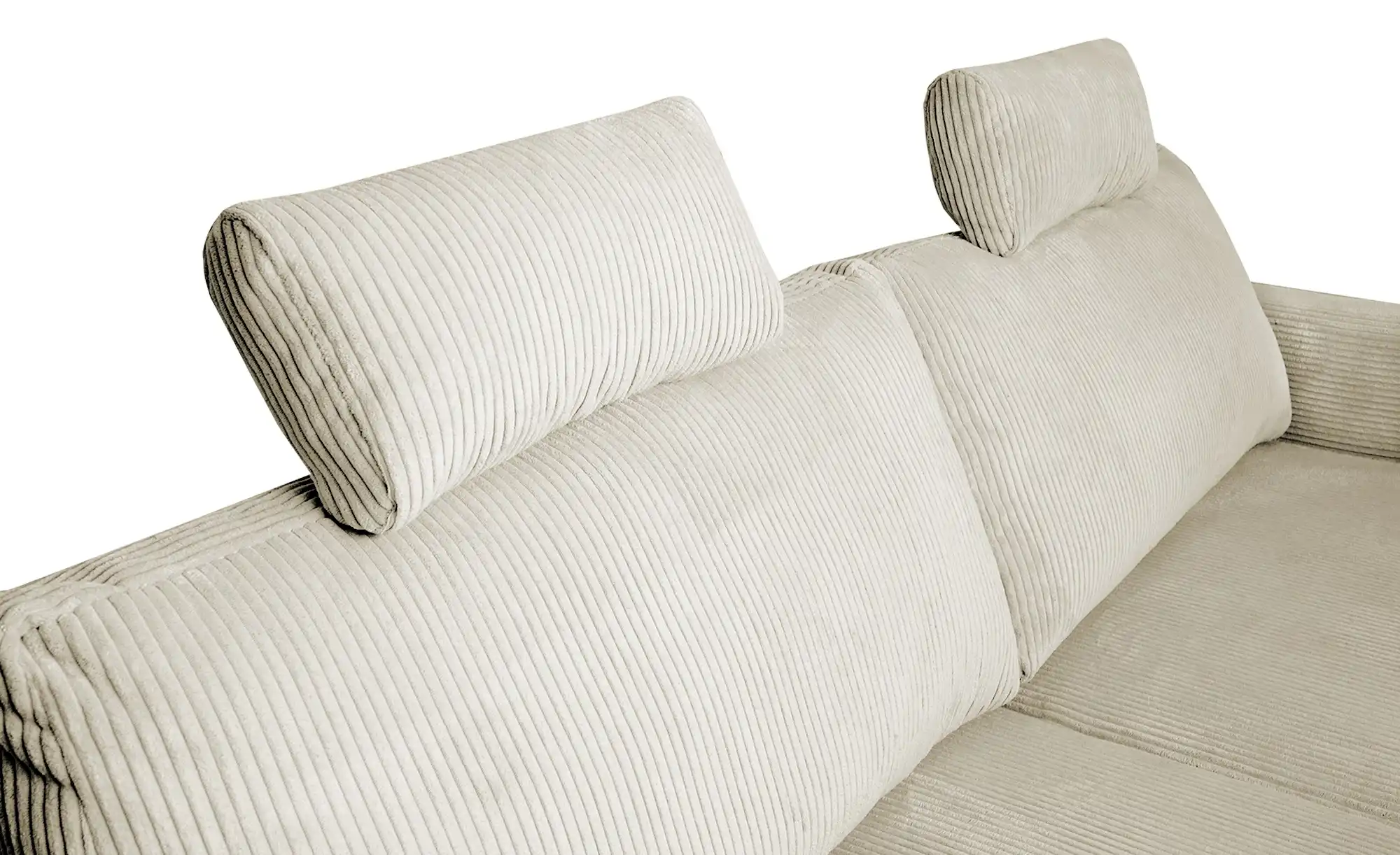 Primo Ecksofa trendiger Cordstoff Livorno