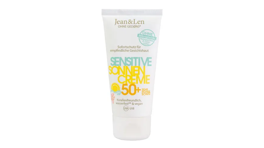 Jean&Len Sensitiv Sonnencreme Gesicht LSF 50+ 50 ml