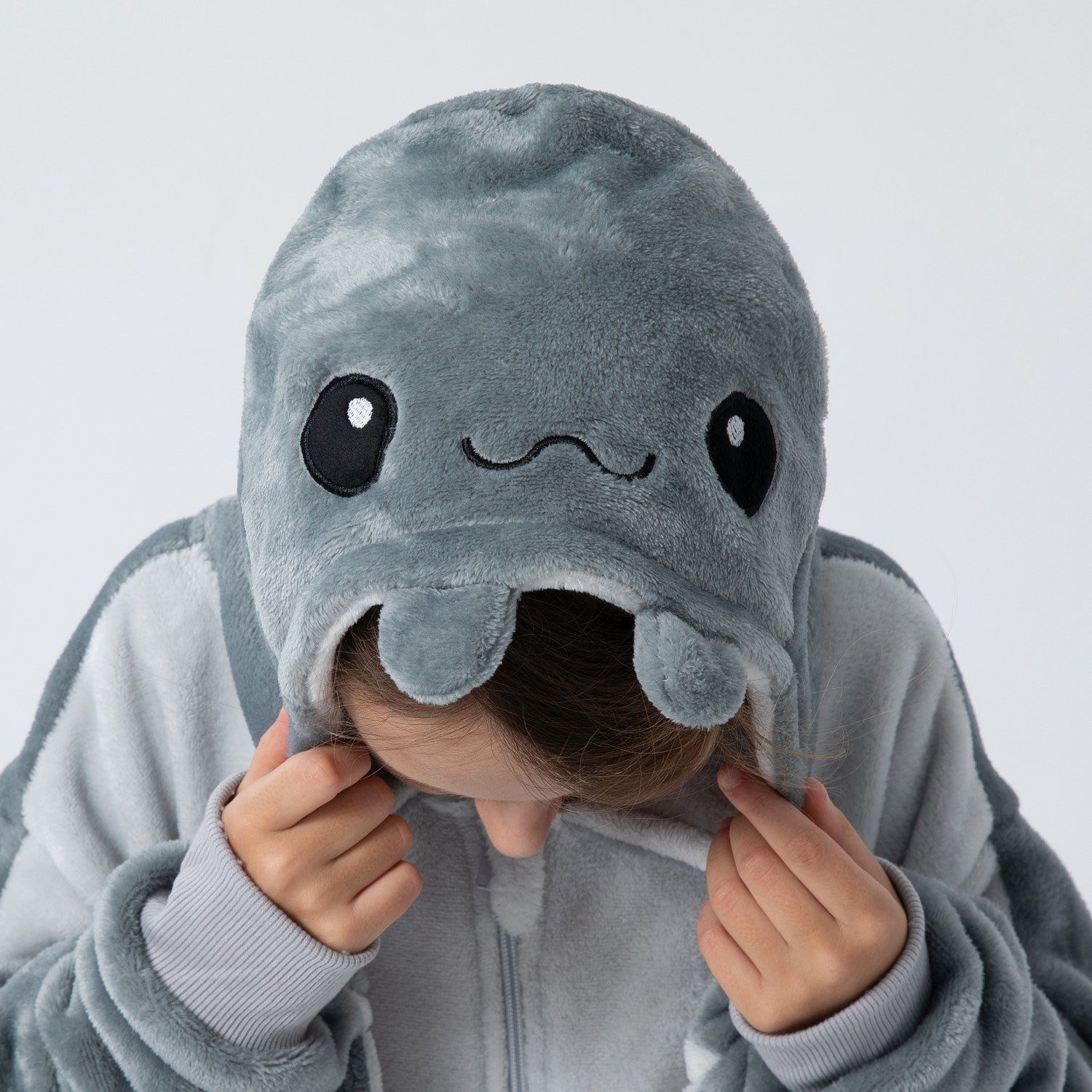 Corimori Jumpsuit Flauschiges Manta Rochen-Kostüm für Kinder (1-tlg) Karneval, Fasching, Onesie, Mädchen, Jungen, Jugendliche, Meeres-Tiere