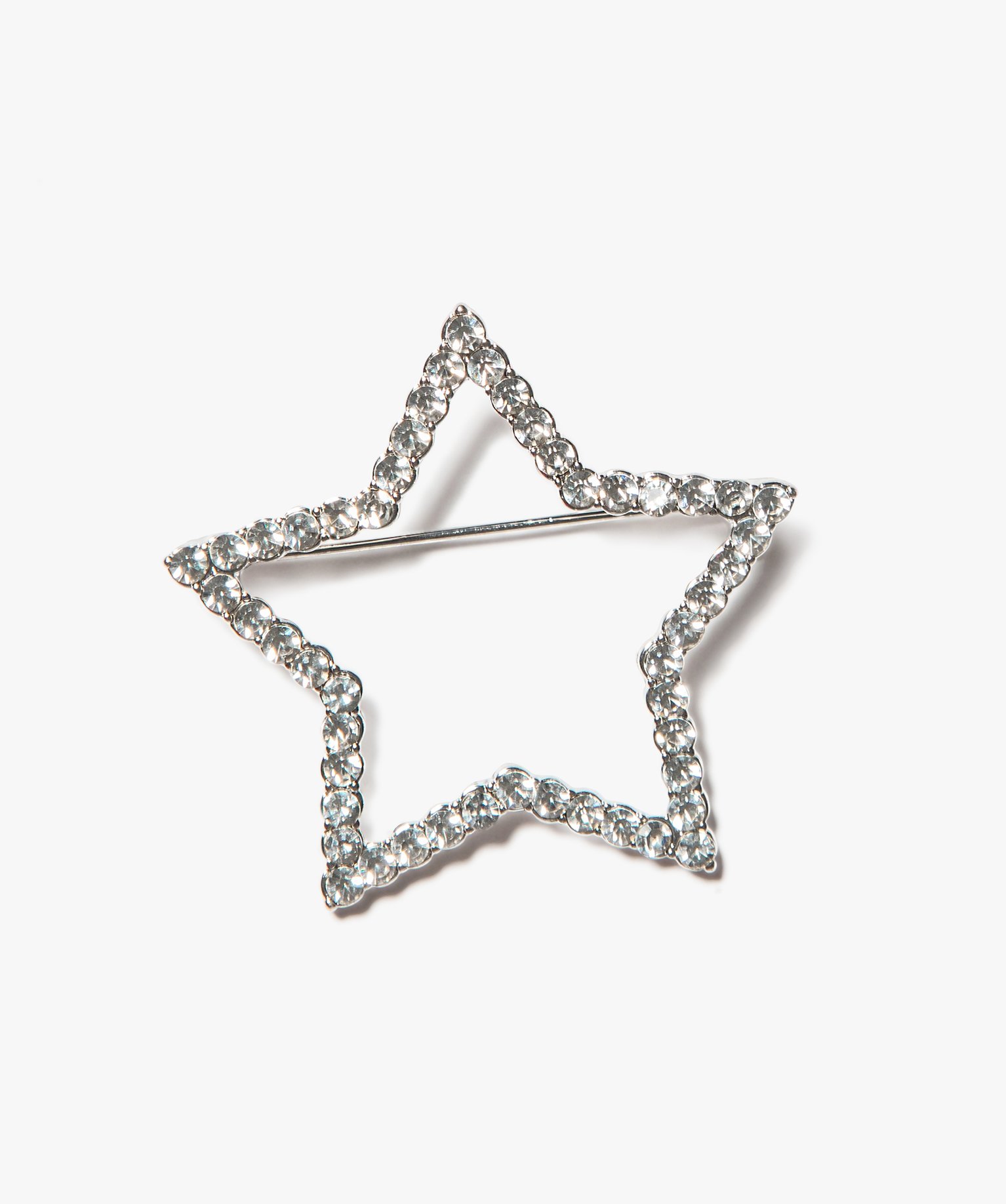 Broche femme forme étoile à strass argent | GEMO