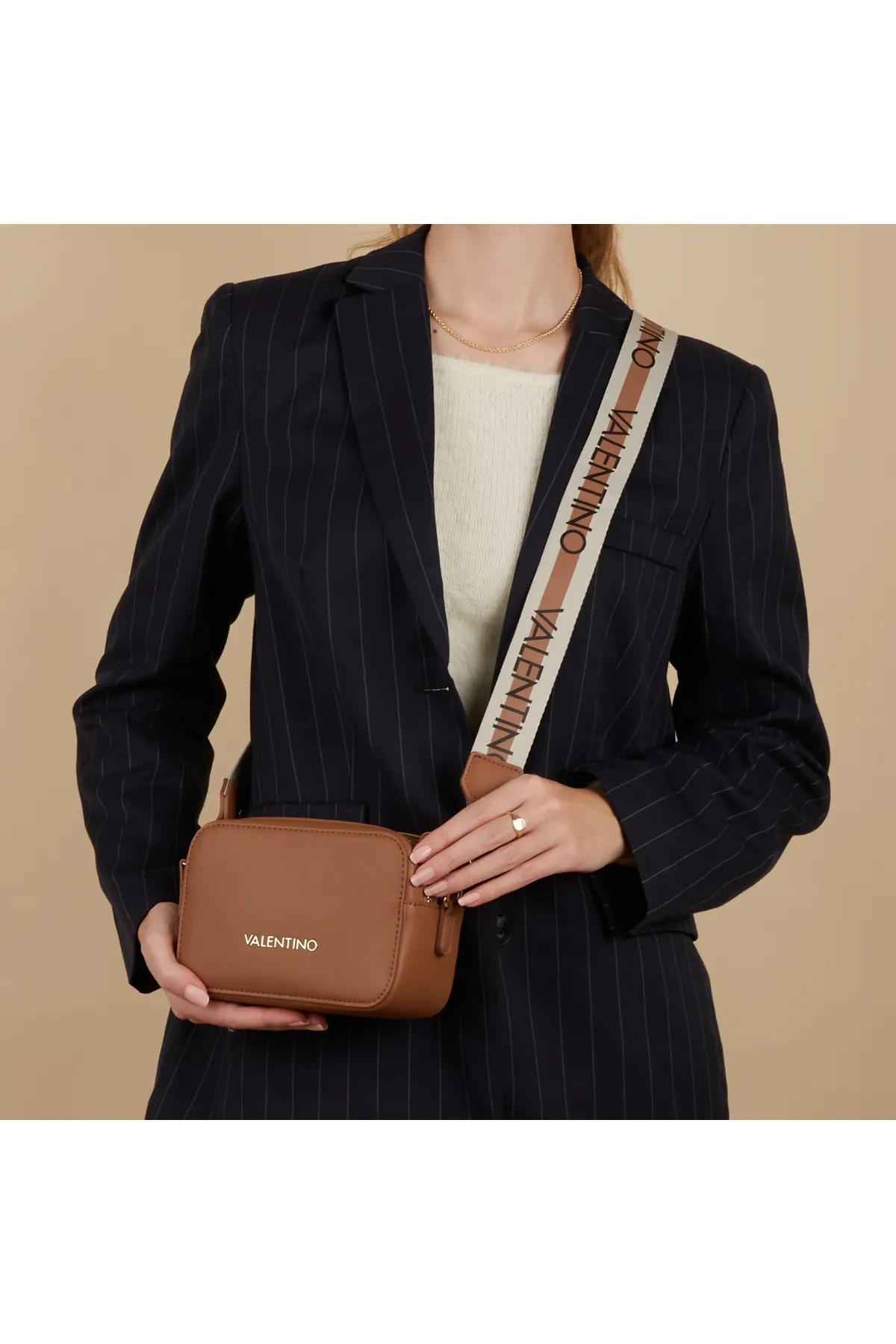 Valentino  Valentino Taschen Zero Bruine Umhängetasche VBS7B306CUOIO