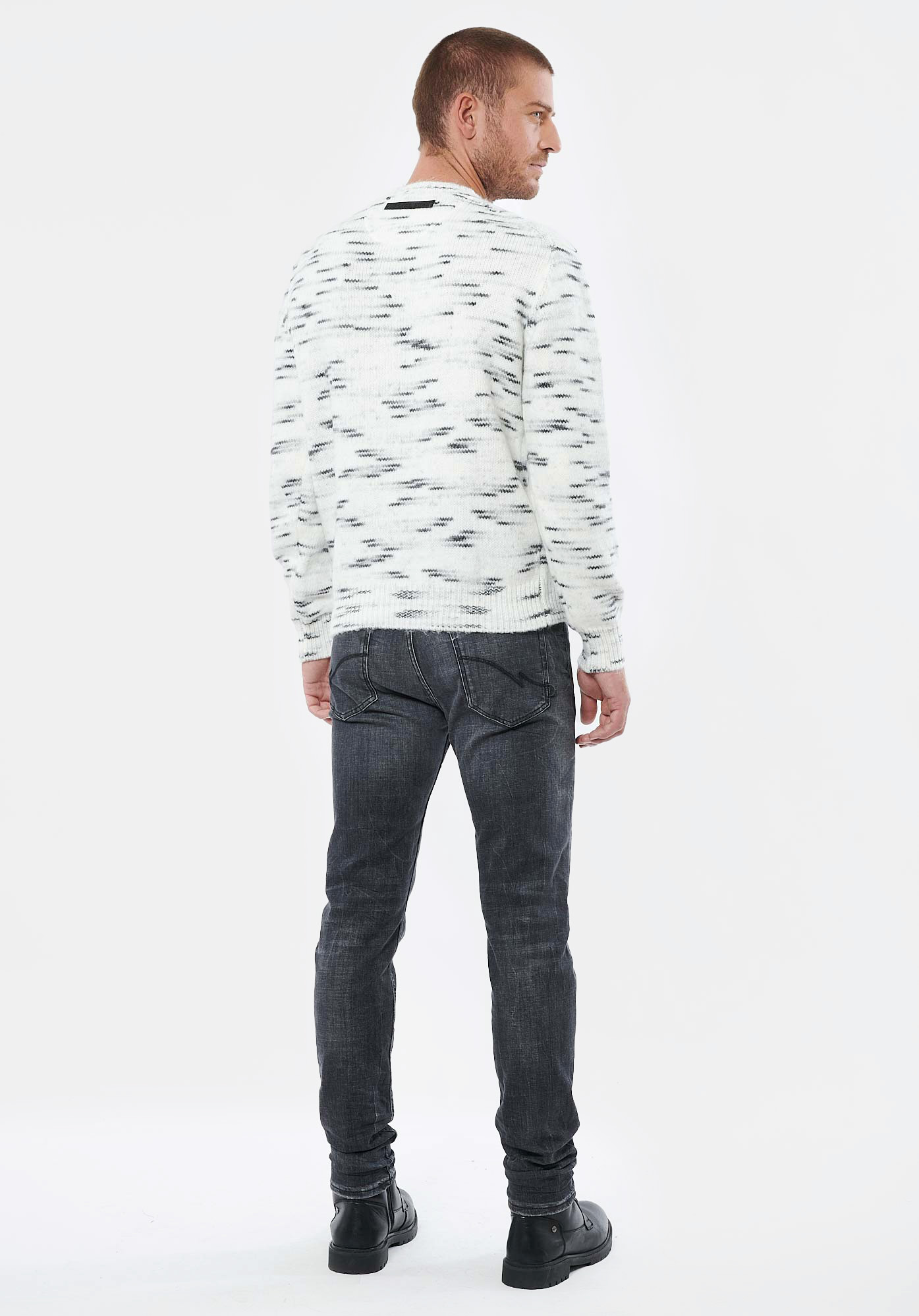 VANNE  Pull blanc homme