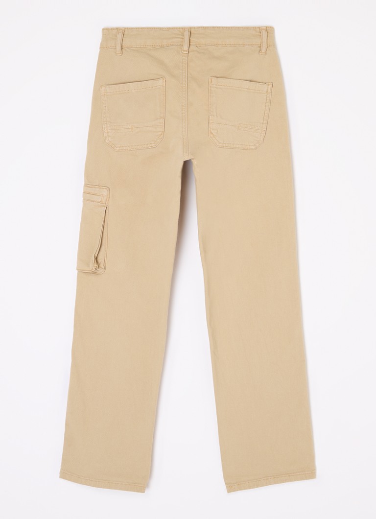 Calça cargo Retour Jeans Milan de corte reto com bolsos laterais.