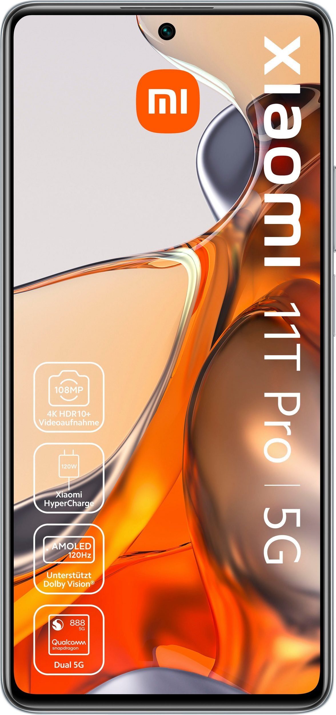 Xiaomi 11T Pro Smartphone (6,67 Zoll, 8GB, 256 GB Speicherplatz) Handy (16,94 cm/6.67 Zoll, 256 GB Speicherplatz, 108 MP Kamera)