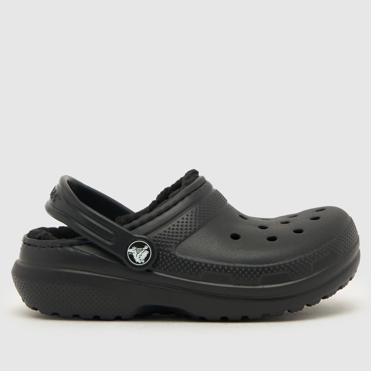 Crocs fekete klasszikus bélelt klumpa Junior szandál