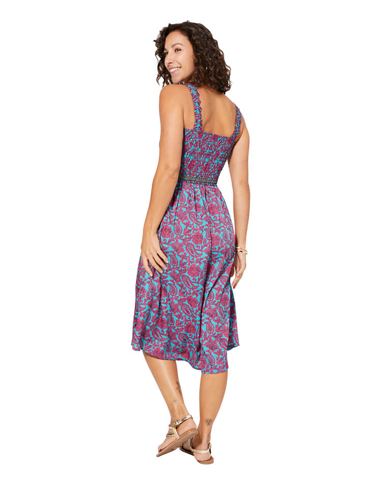 Aller Simplement Kleid in Pink/ Hellblau günstig kaufen 34-40