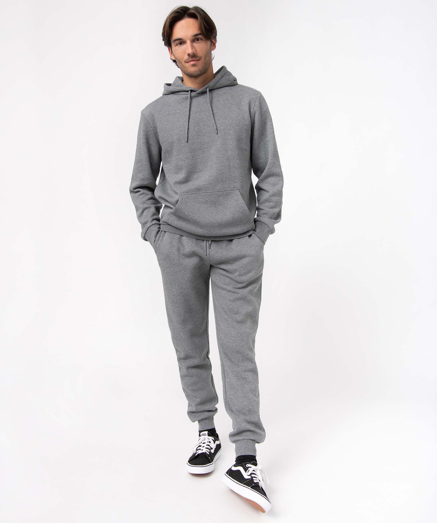 Pantalon de jogging homme molletonné gris | GEMO