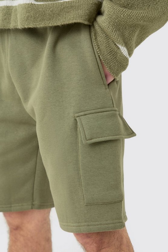Lockere mittellang Cargo-Shorts