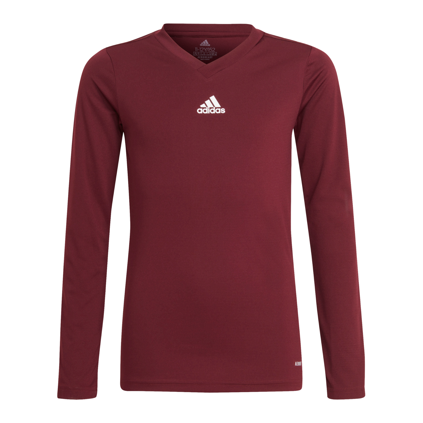 adidas Team Base Top langarm Kids Dunkelrot