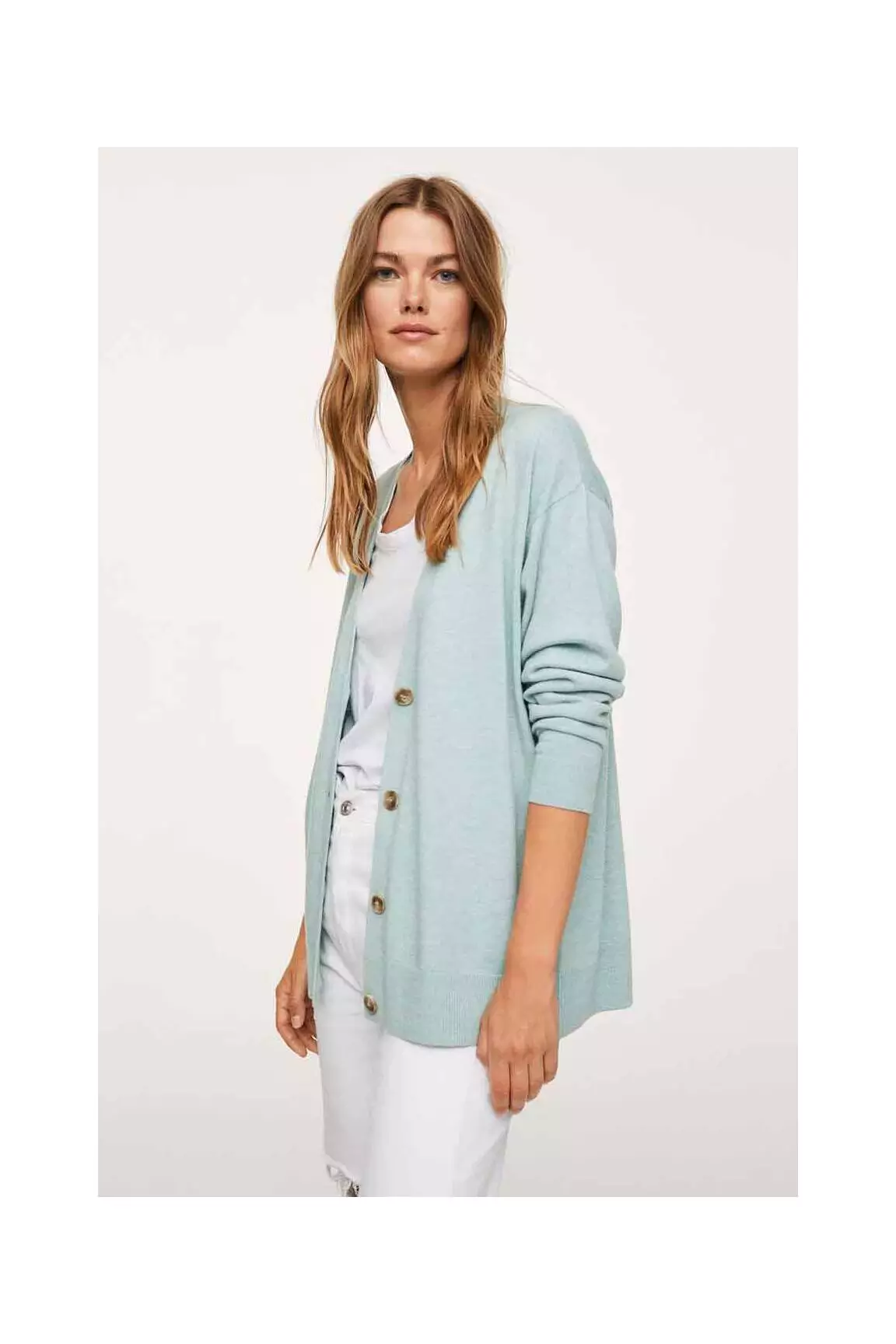 Mango Cardigans Femme couleur vert