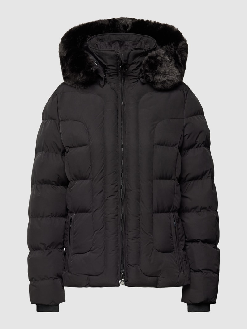 Funktionsjacke mit Zweiwege-Reißverschluss Modell 'Belvitesse' in schwarz