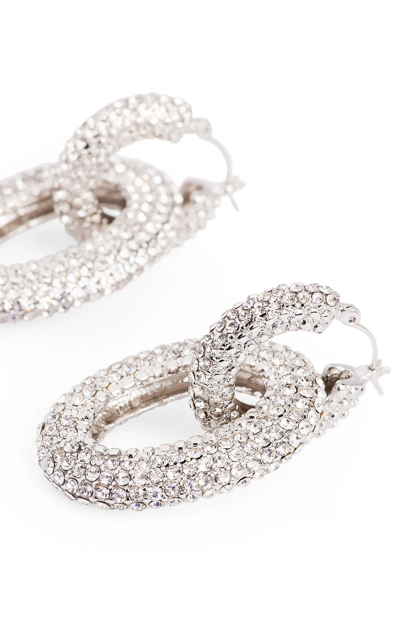 Ohrringe mit Strass-Ringen