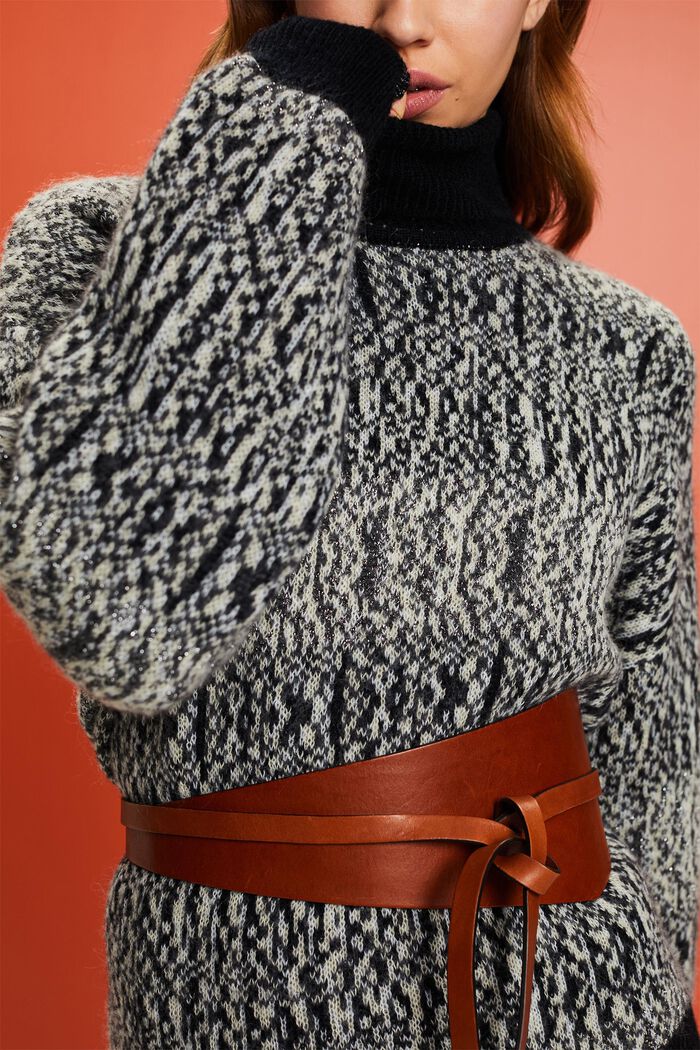 Jacquard-Pullover im Glitzerlook