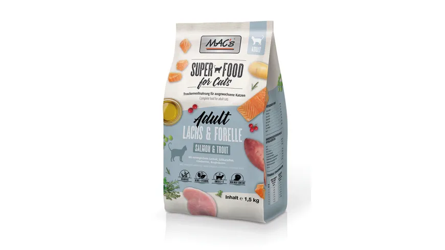 MAC's CAT Katzentrockenfutter Lachs & Forelle 1500 g