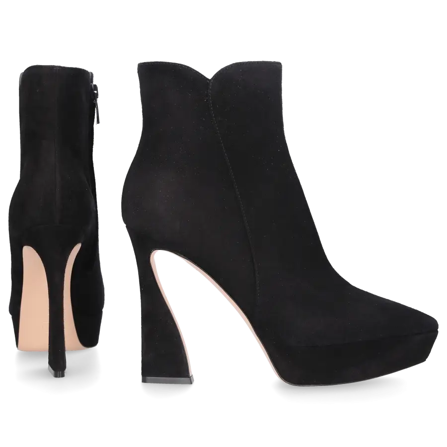 Gianvito Rossi - Stiefeletten VERTIGO 85 Veloursleder - schwarz