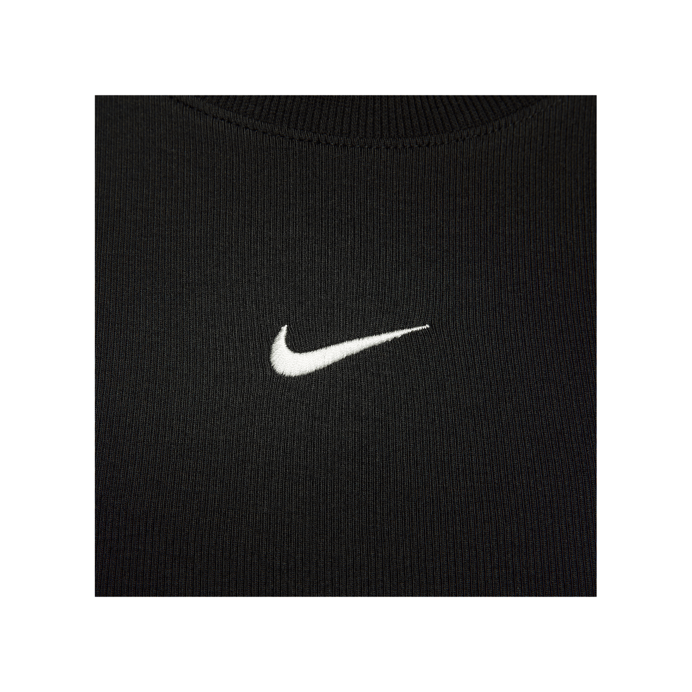 Nike Chill Knit Mini Rib Crop Tanktop Damen Schwarz F010