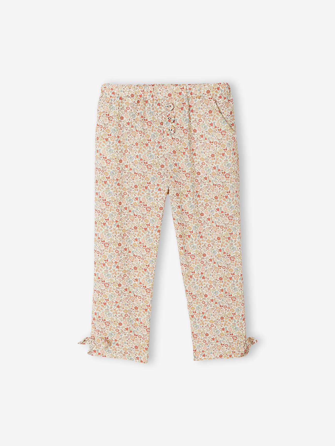 Vertbaudet Mädchen 3/4-Hose aus fließendem Stoff Oeko-Tex - senfgelb